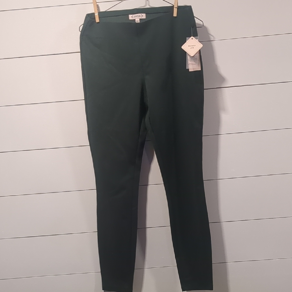 Nanette Lepore Dark Green Skinny Pants